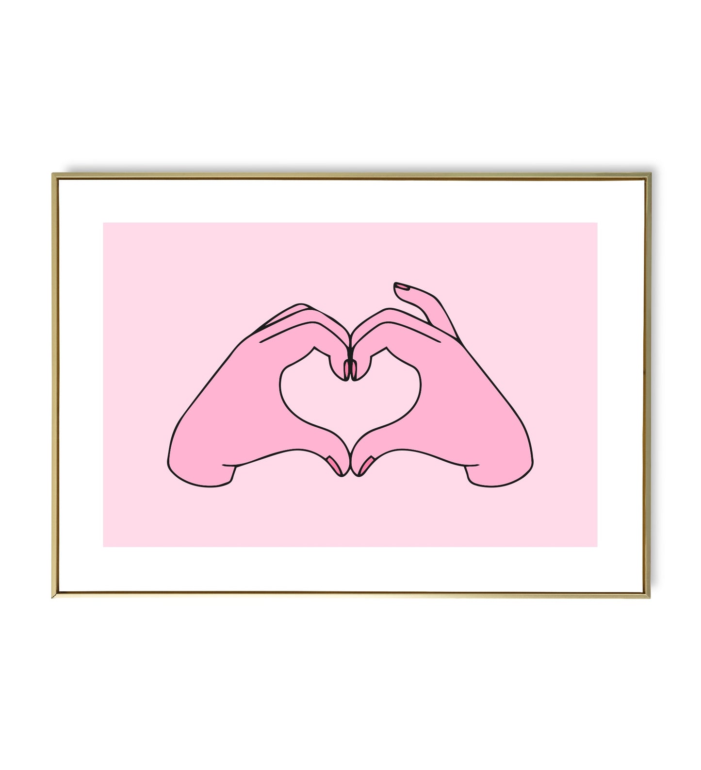 Affiche Coeur avec les mains
