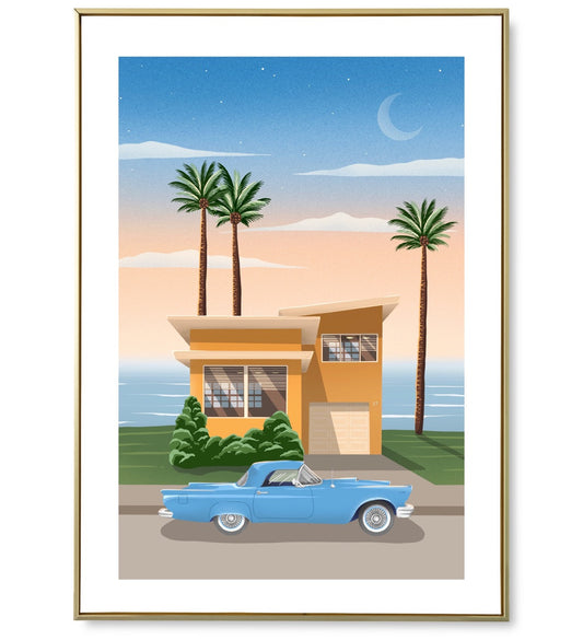 Affiche Yellow house