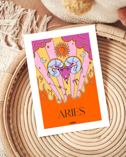 Affiche astro Aries