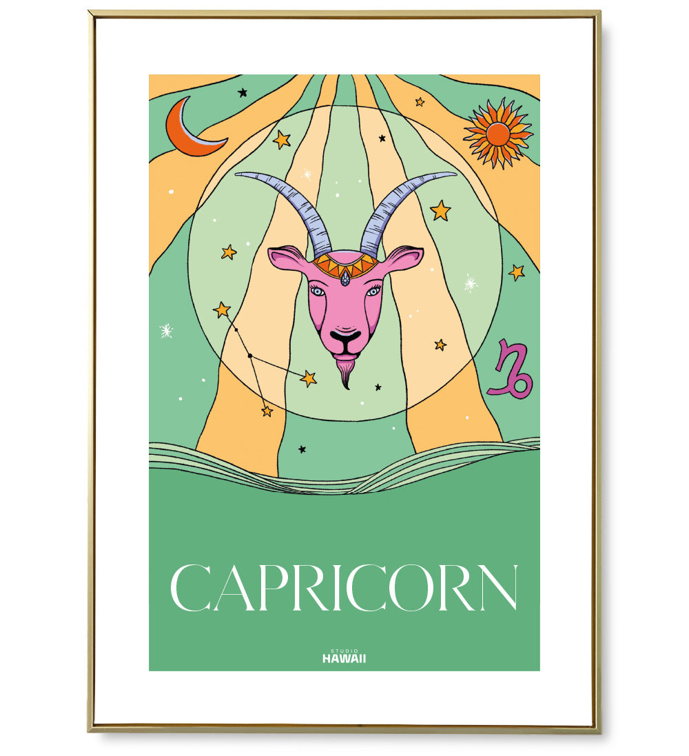 Affiche astro Capricorn