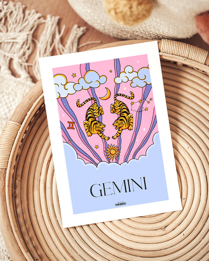 Affiche astro Gemini
