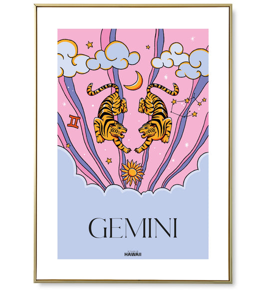 Affiche astro Gemini