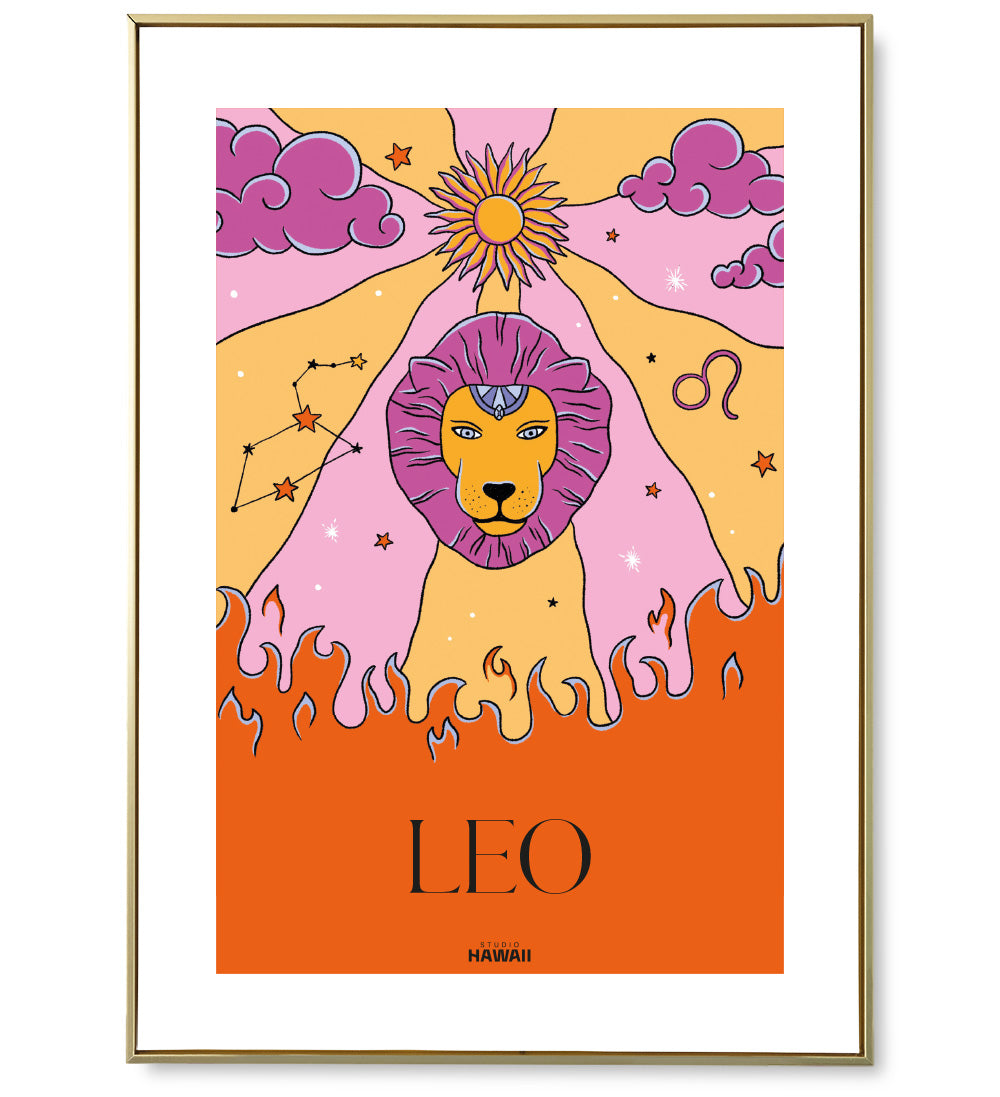 Affiche astro Leo