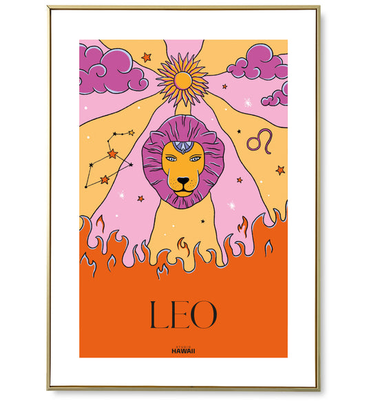 Affiche astro Leo