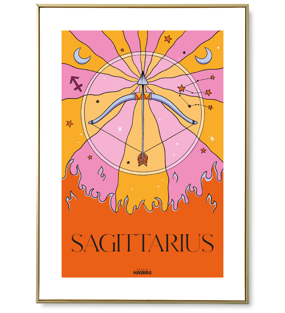Affiche astro Sagittarius