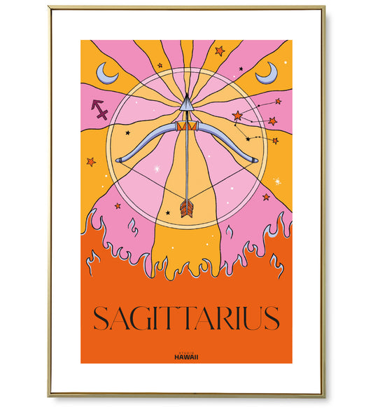 Affiche astro Sagittarius