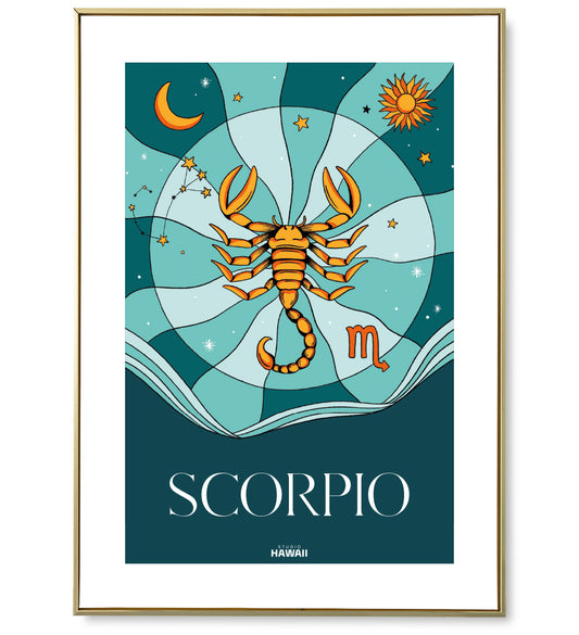 Affiche astro Scorpio