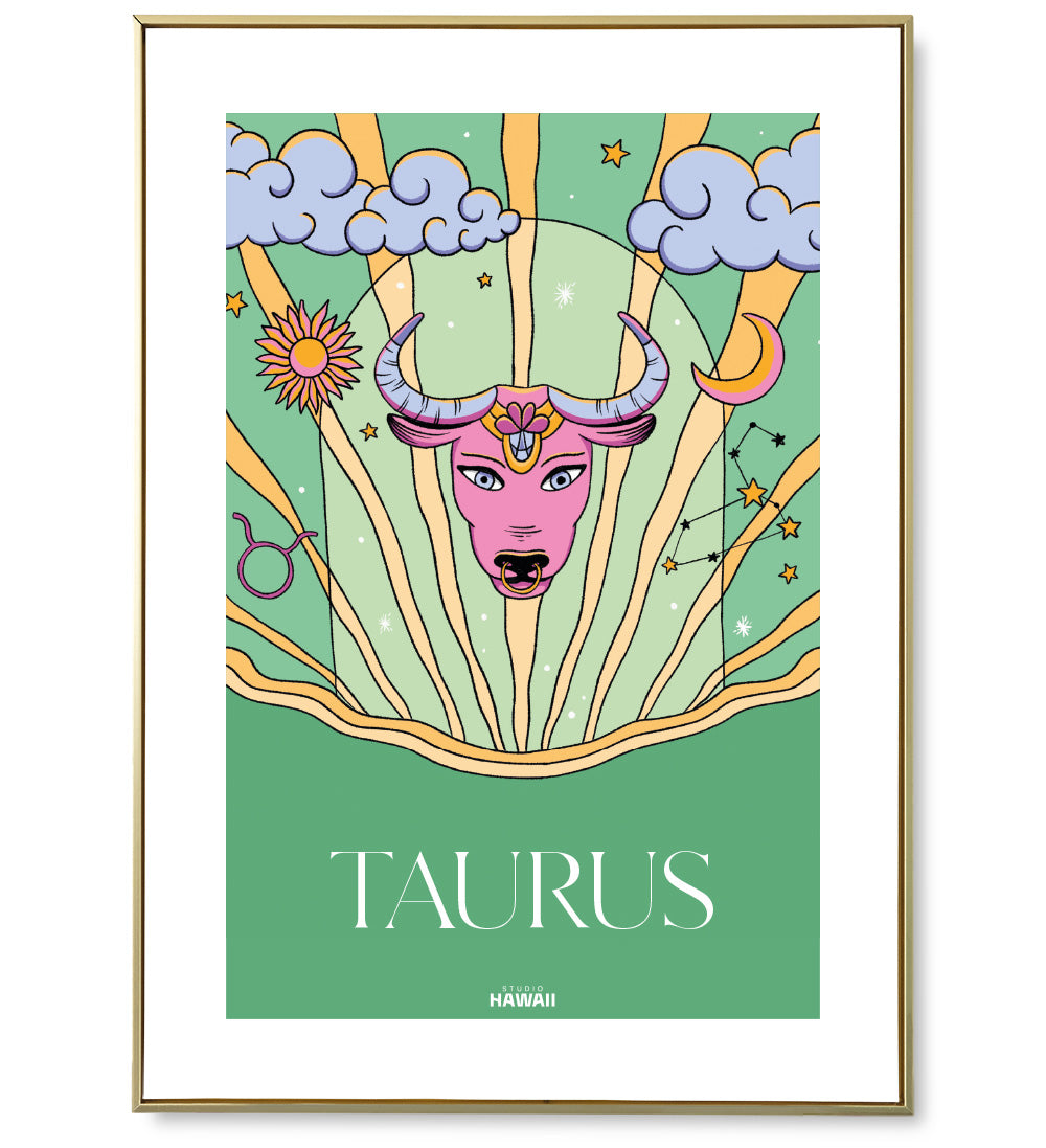 Affiche astro Taurus