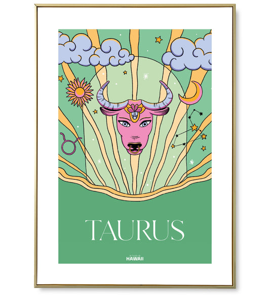 Affiche astro Taurus