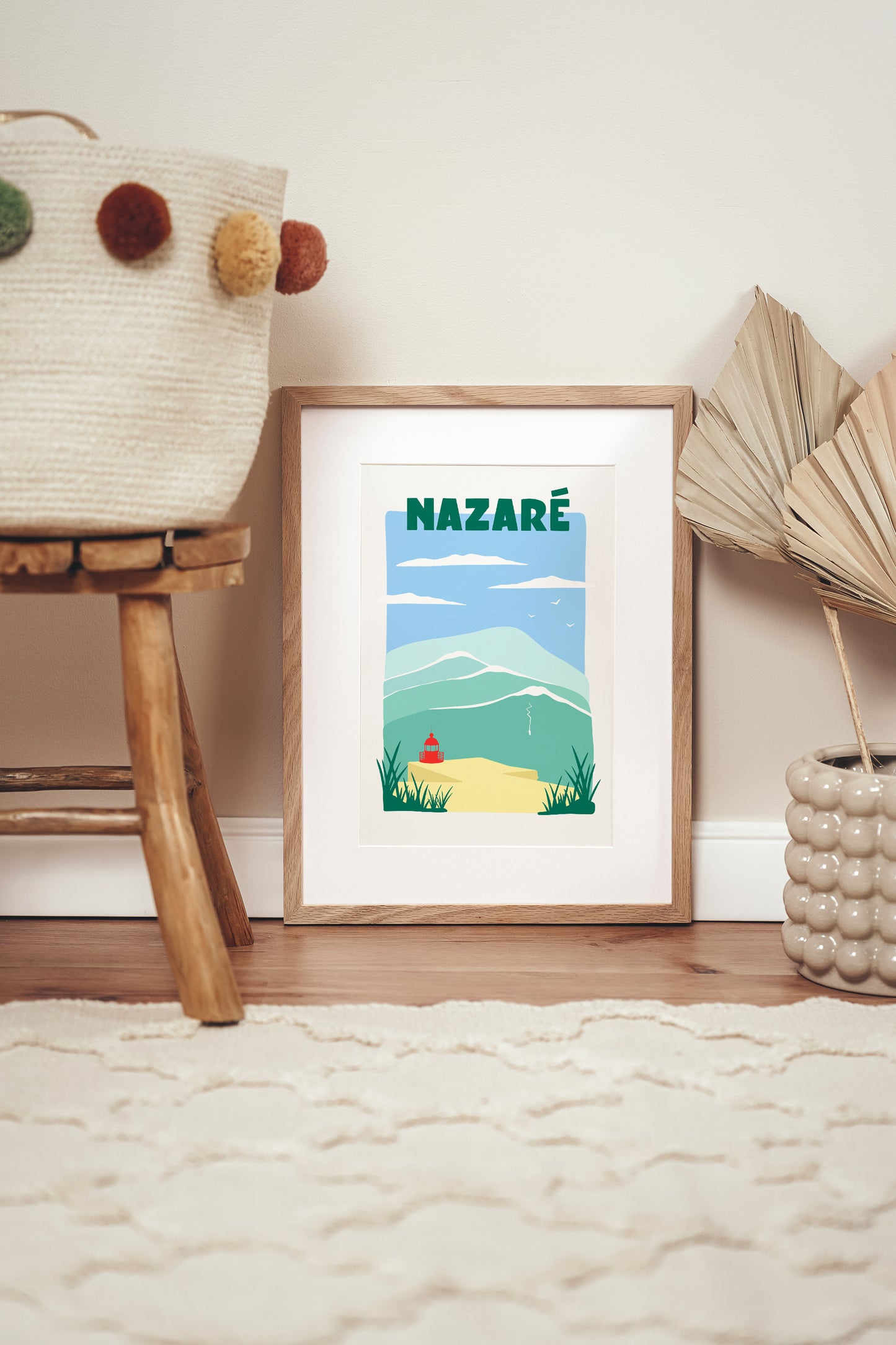 Affiche ville Nazaré