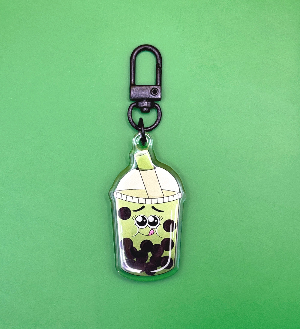 Porte-clés Bubble Tea Matcha