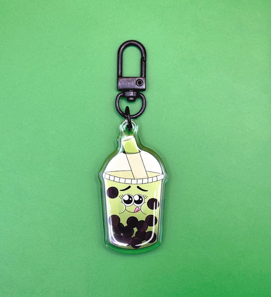 Porte-clés Bubble Tea Matcha