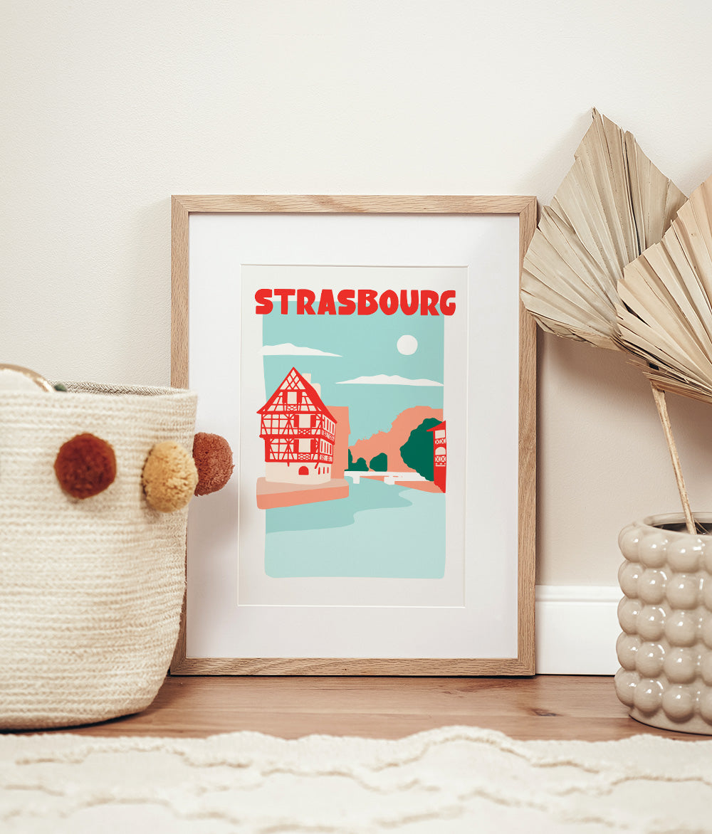 Affiche ville Strasbourg