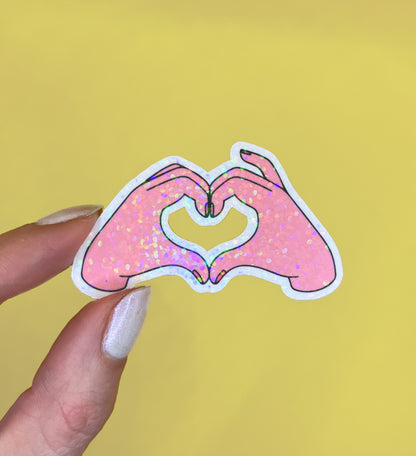 Sticker Coeur avec les mains