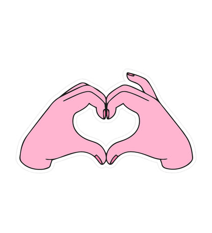 Sticker Coeur avec les mains