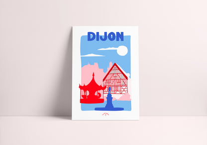 Affiche ville Dijon