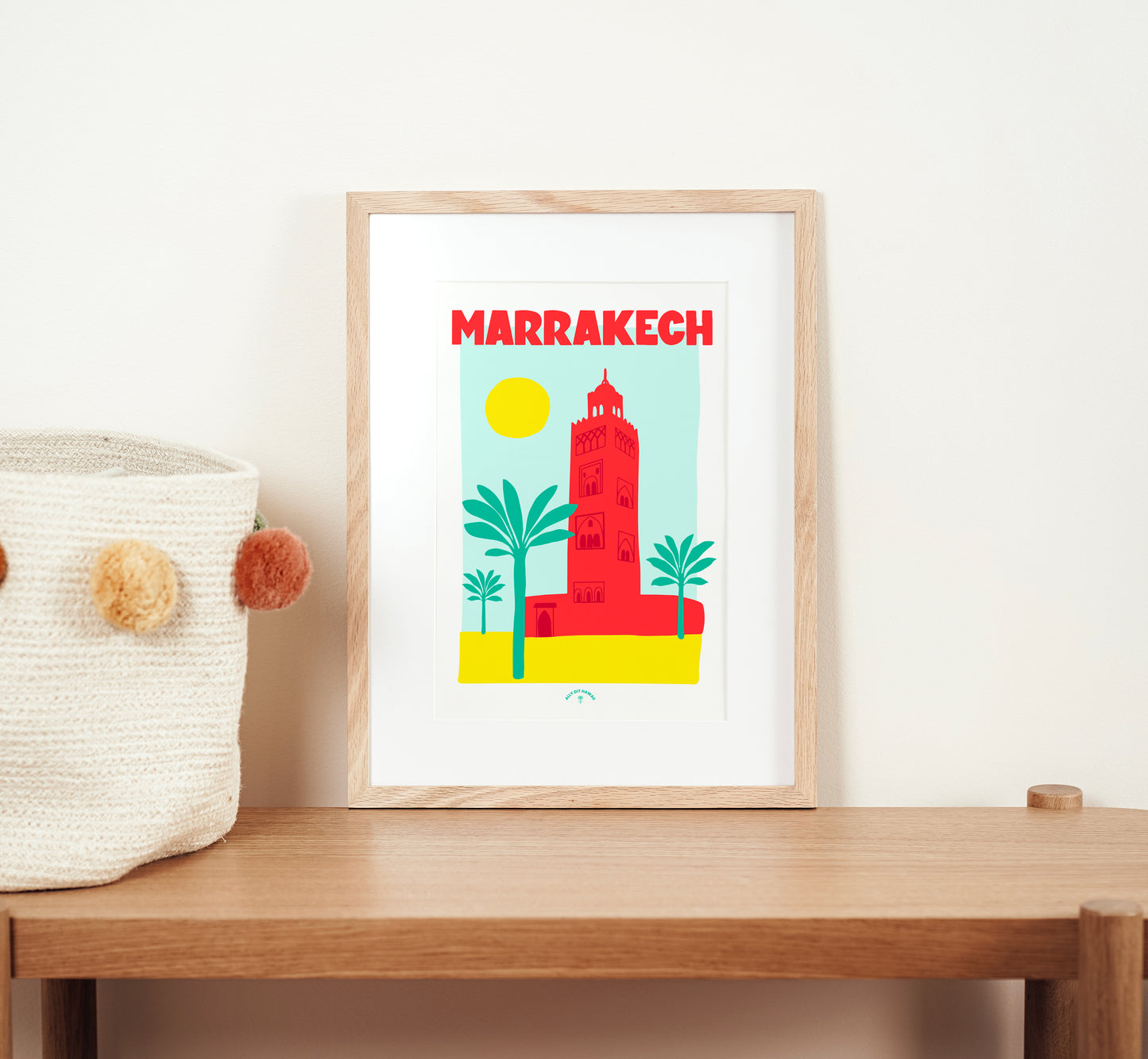 Affiche ville Marrakech