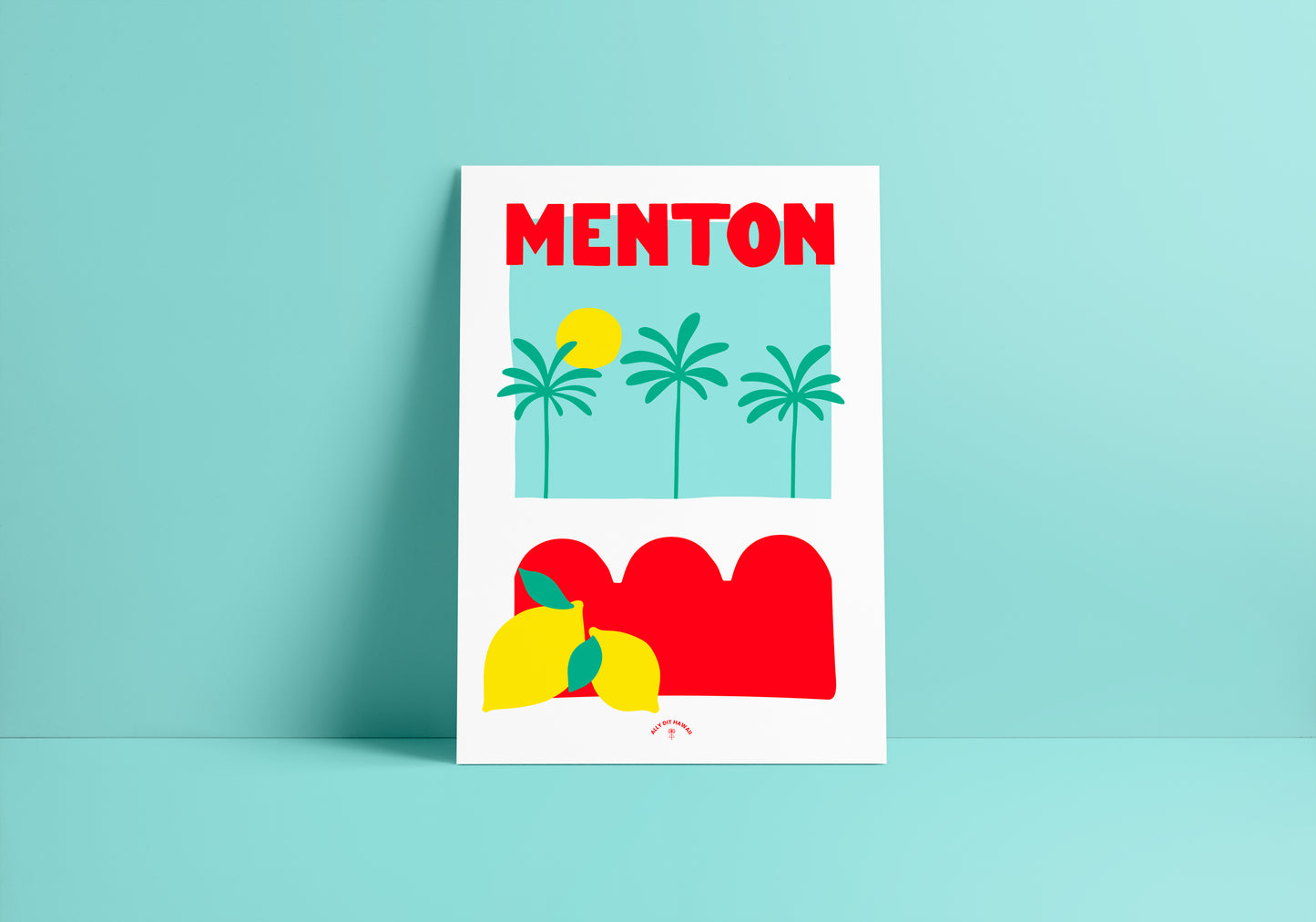 Affiche ville Menton
