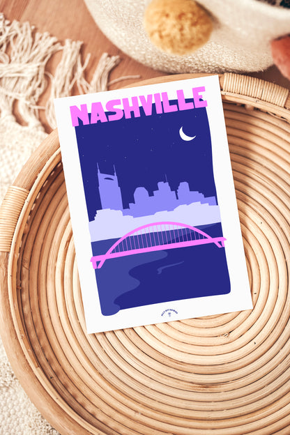 Affiche ville Nashville