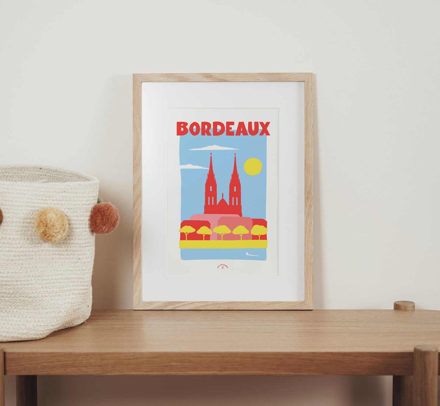 Affiche ville Bordeaux