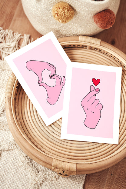 Affiche Coeur avec les mains