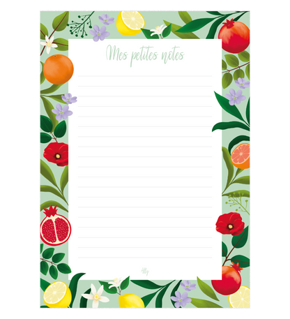 Bloc-notes fruité