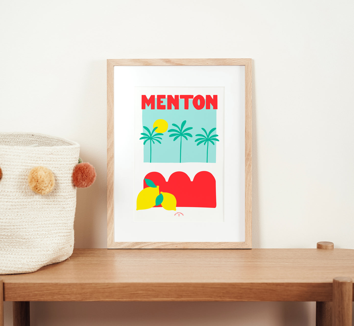 Affiche ville Menton
