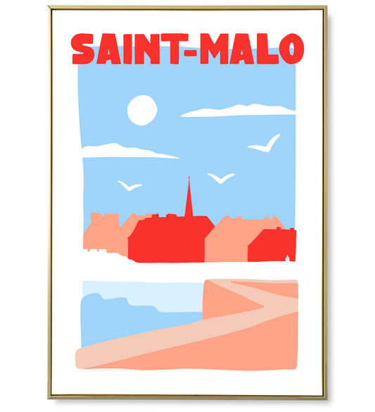 Affiche ville Saint-Malo