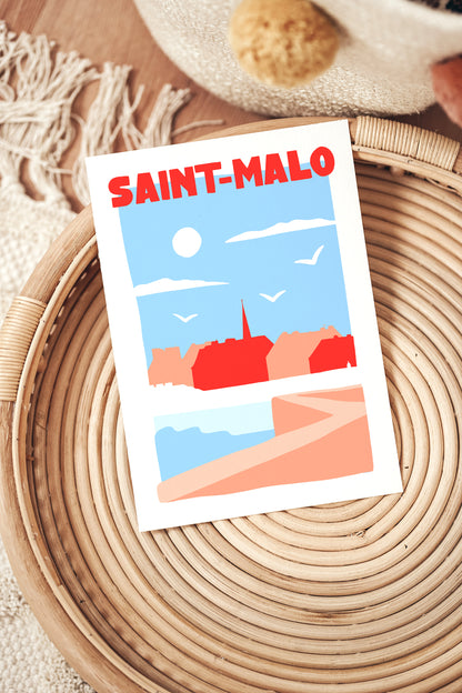 Affiche ville Saint-Malo