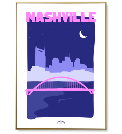 Affiche ville Nashville